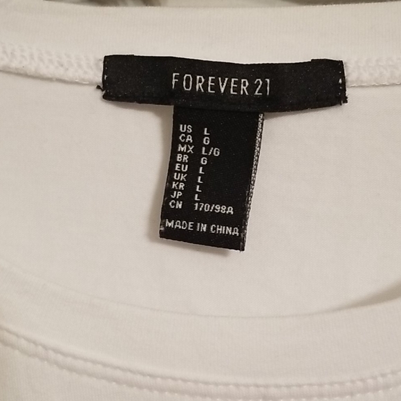Forever 21 Crop Top - OK Thanks - Picture 2 of 2